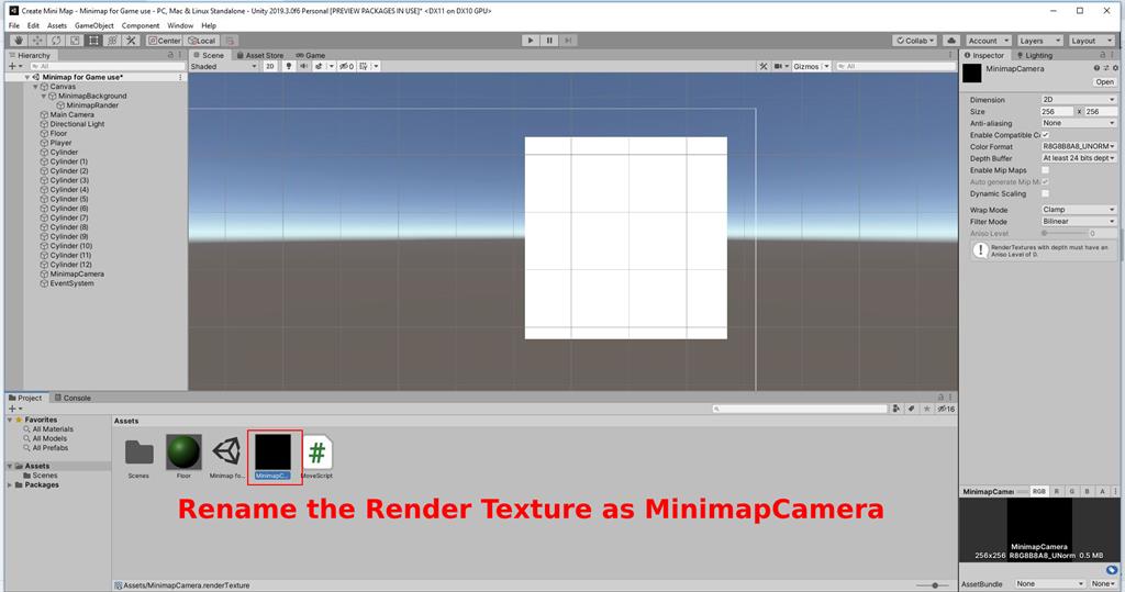 Create A Game Minimap Using C# Scripts In Unity